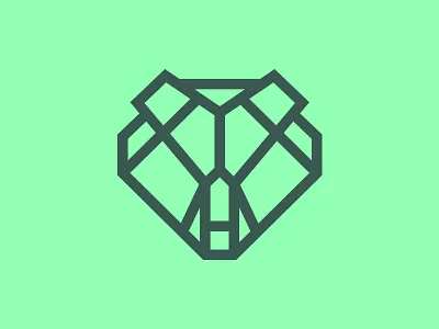 Bear Icon bear geometric head