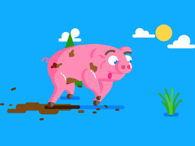 La Hotdogs 2d animation colourful disturbing dog funny hot illustration la lips pig