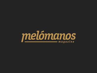 Melómanos brand logo logos magazine melomanos type