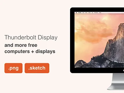 Design Resources – Computers + Displays apple monitor thunderbolt display