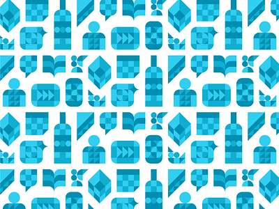 Cookbook Pattern background cookbook cover grid icons pattern pixel vector wine bottle