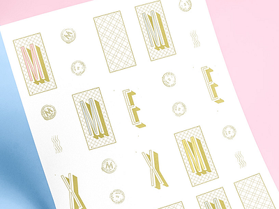 Marrakesh Express poster branding design identity lettering pattern poster print restaurant shadow stamps type typography