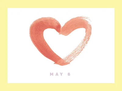 Mother's Day colfax heart love moms motherhood mothers mothers day watercolor