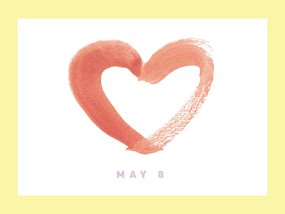 Mother's Day colfax heart love moms motherhood mothers mothers day watercolor