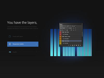 Layers Guide Features | 02 app chart design graph portfolio site ui ux web