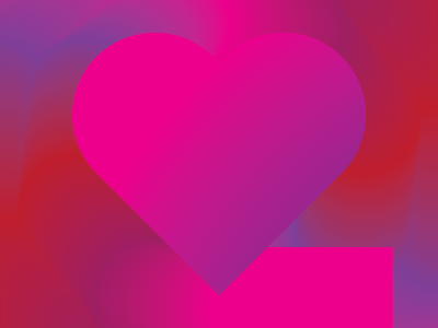 Whole Lotta Love gradient heart love valentines