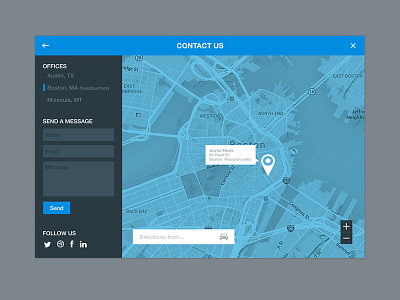 Contact Us Page contact us daily ui map ui