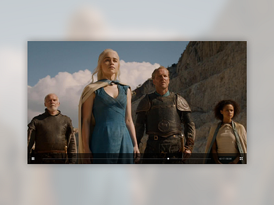 Daily UI | #057 | Video Player dailyui game of thrones movie player series tv ui video