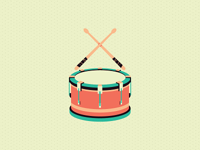 Music drums icon music song vector