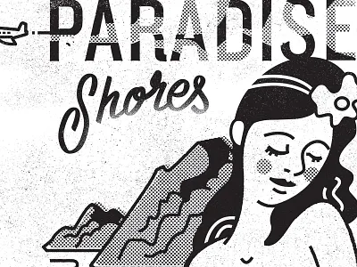 Fun in the sun apparel hawaii illustration paradise sun tan texture