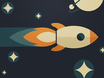 Rocket children kids retro rocket space vector vintage