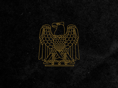 Revolution animal beer branding eagle graphic design illustration line work