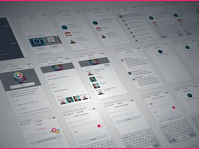 Discussion space mobile app app chat community discussion group groups ios light menu mobile profile white
