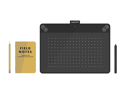 Analogue vs Digital field notebook notes wacom