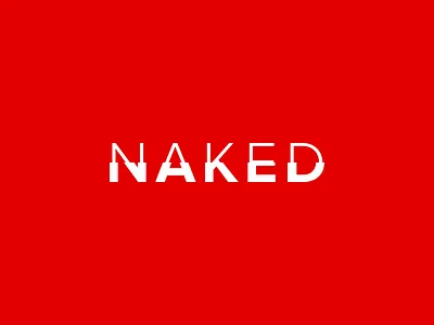 Naked branding inspiration negative logo naked negativespace textual