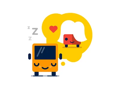 Dreaming Bus bus dream happy love smile zzzz