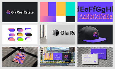 Ola Real Estate | Visual Identity blockchain branding branding and identity crypto identity identity branding investment logo design logo design branding logotype real estate visual identity