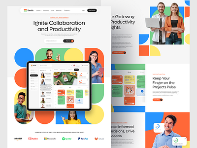 Task Management Saas Website ai landing page design landing page management product design saas saas web design saas website task management uiux web web design website