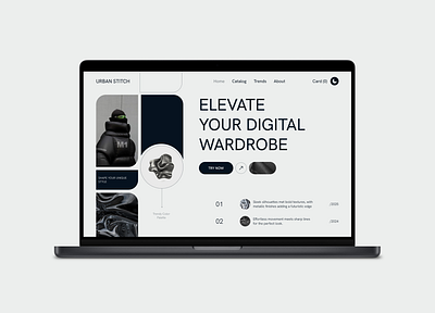 Сlothing brand - URBAN STITCH design landing ui ux