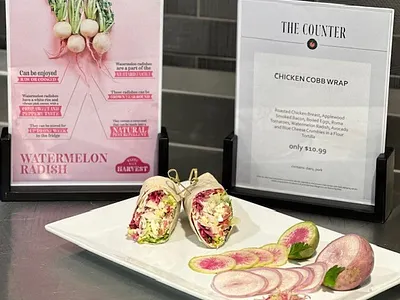 GEC - Tomorrow's Table Infographics branding food infographic vegetable watermelon radish