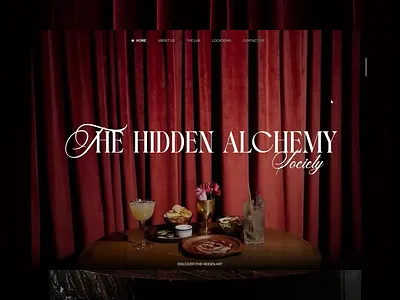 The Hidden Alchemy Society - UI figma interactive design motion ui ui design ux ux design web design
