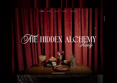 The Hidden Alchemy Society - UI figma interactive design motion ui ui design ux ux design web design