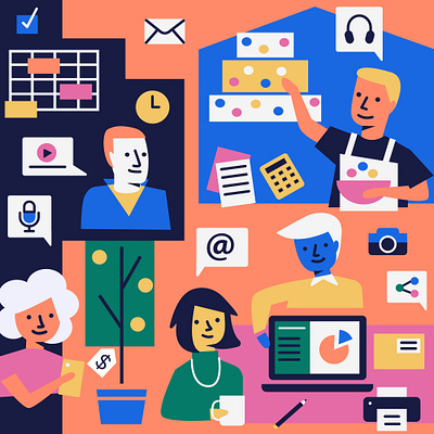 Illustrations for Tec Review editorial editorial illustration entrepreneur illustration podcast