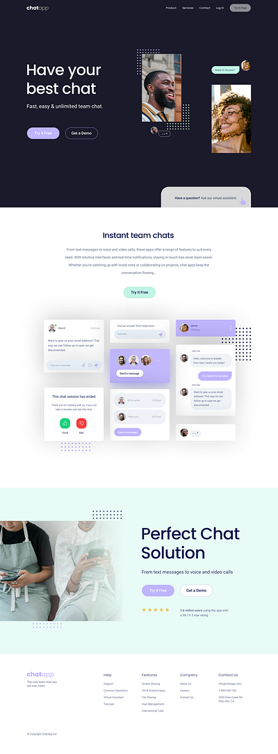 Chat App app ui ux