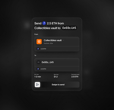 Collectibles swap airdrop blockchain crypto design swap ui ux web3