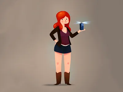 Amy pond amy dr who illustration pond