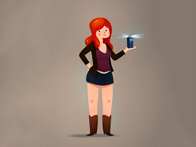 Amy pond amy dr who illustration pond