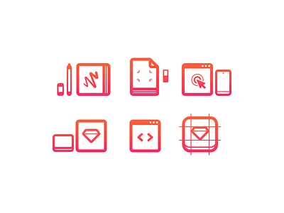 Service icons v.2 brand design html icons illustration logotype print services ui web design