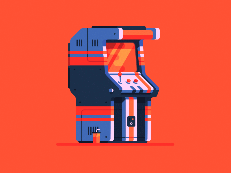 Funky Arcade animation arcade illustration