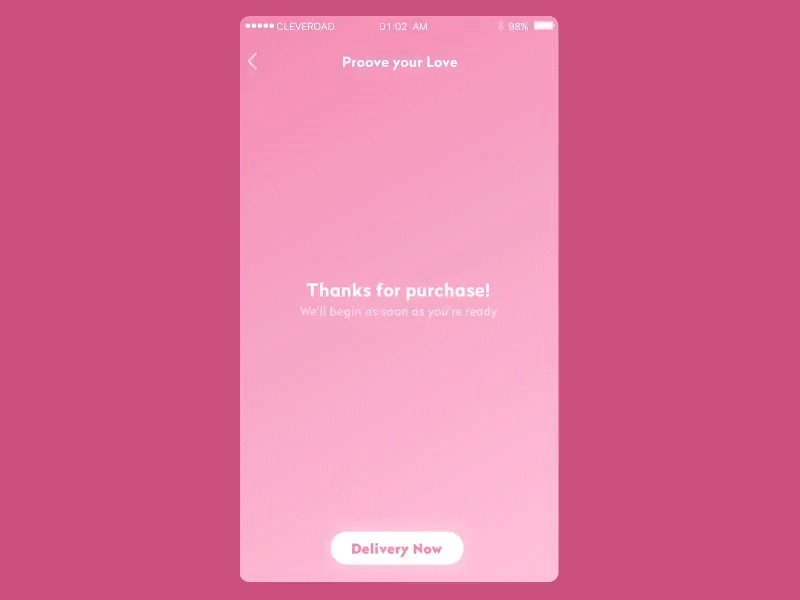 Valentine's animation cute ios motion pink smooth sweet ui ux valenteines