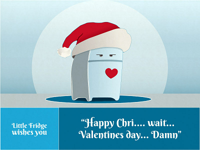 A fridge called Valentino. day fridge illustrator valentines