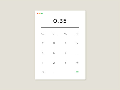 Calculator calculator dailyui interactive minimal ui ux web design