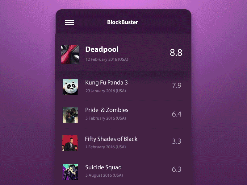 Leaderboard dailyui day019 leaderboard list movie