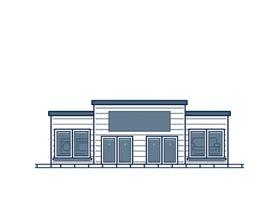 The Block - Store achitecture business house illustration building neighbourhood