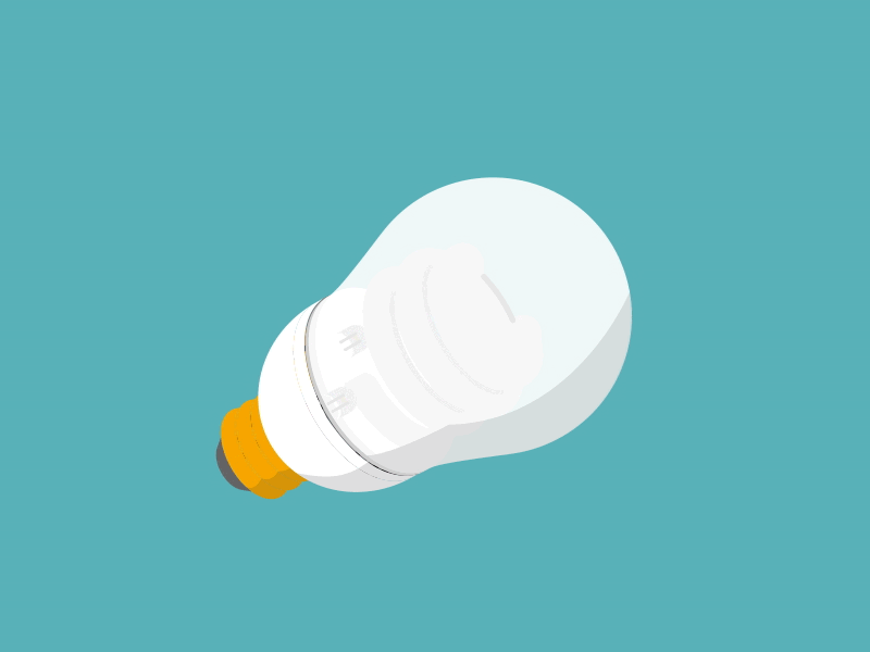 I've seen (inside) the light ae inside lightbulb vector