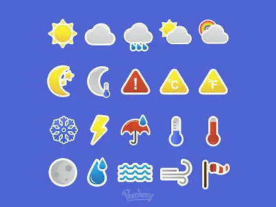 Weather Icons adobe cloud free icons moon sun vector weather