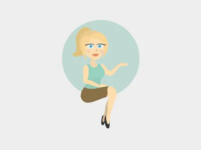 Welcome illustration lady website welcome woman