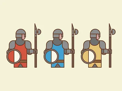 Knights art colours game knight lines simple