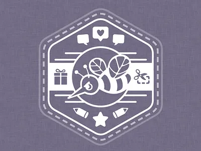 Bzz Badge badge bee graphic design logo