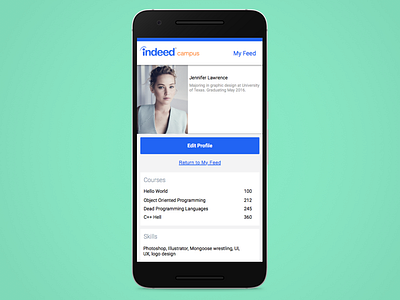 Campus 02 edit job job search mobile profile student ui ux