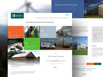 Engineering Firm Website construction engineer engineering interface outdoor photoshop web web design