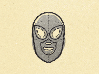 'El Santo' / 2010 eroded illustration ilustración libre lucha lucha libre mexican méxico old titorama