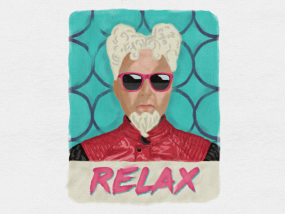 Relax mugatu painting relax zoolander