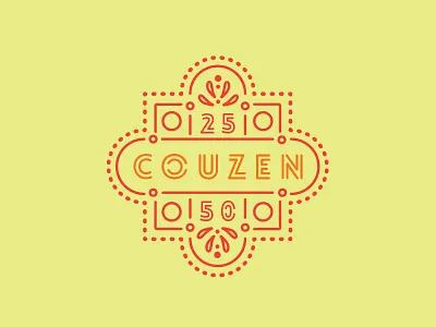 Couzen anniversary logo birthday logo cabo logo