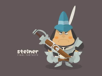 steiner - FF9 cool cute deformer ff9 finalfantasy9 game illust kawaii rpg squareenix steiner