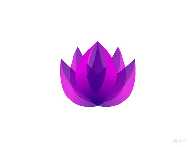 Purple Lotus flower identity logo lotus mark nature purple symbol